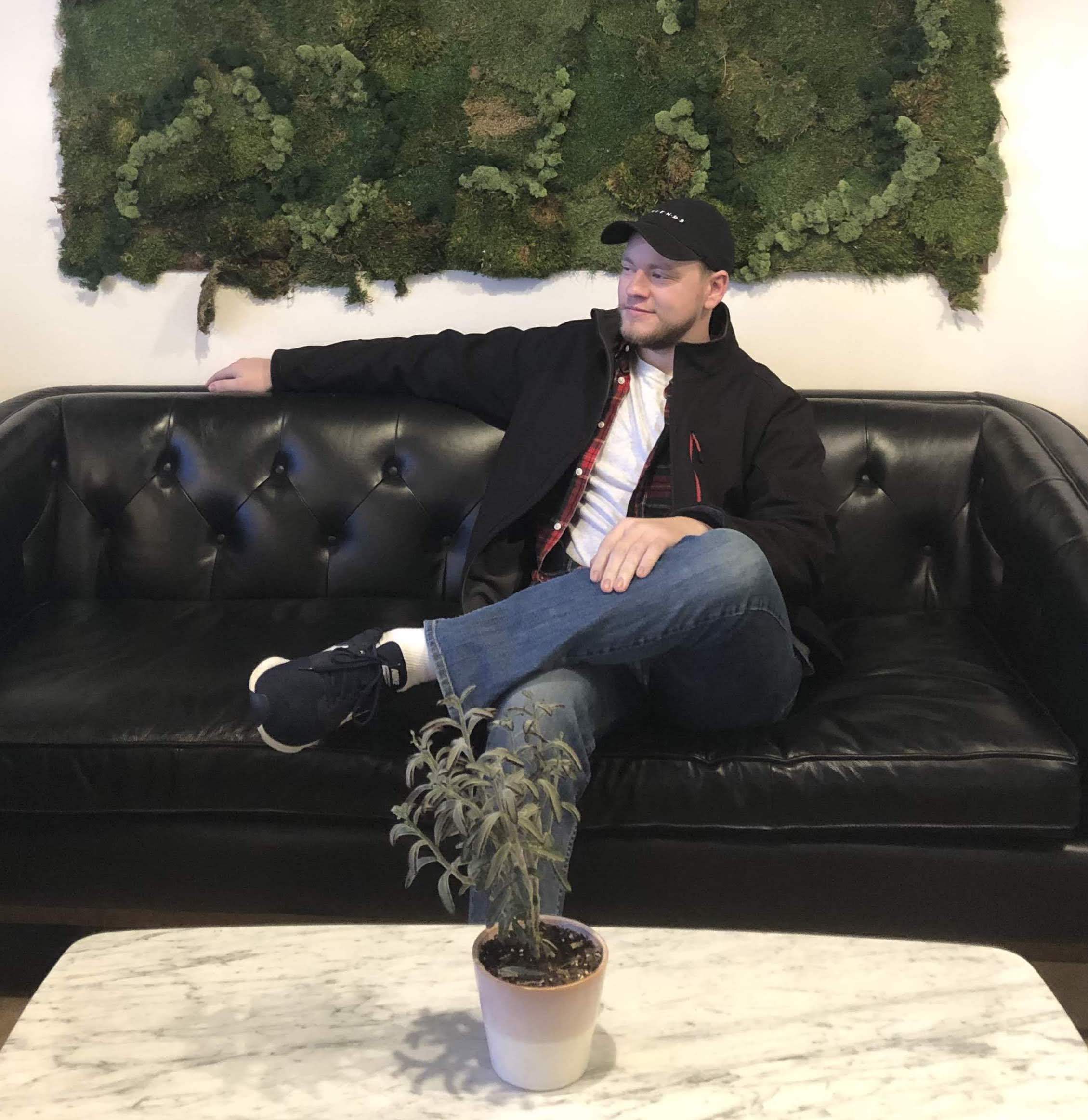 Ryan on a couch